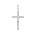 Silver 925 Tube Cross Crucified Jesus Pendant