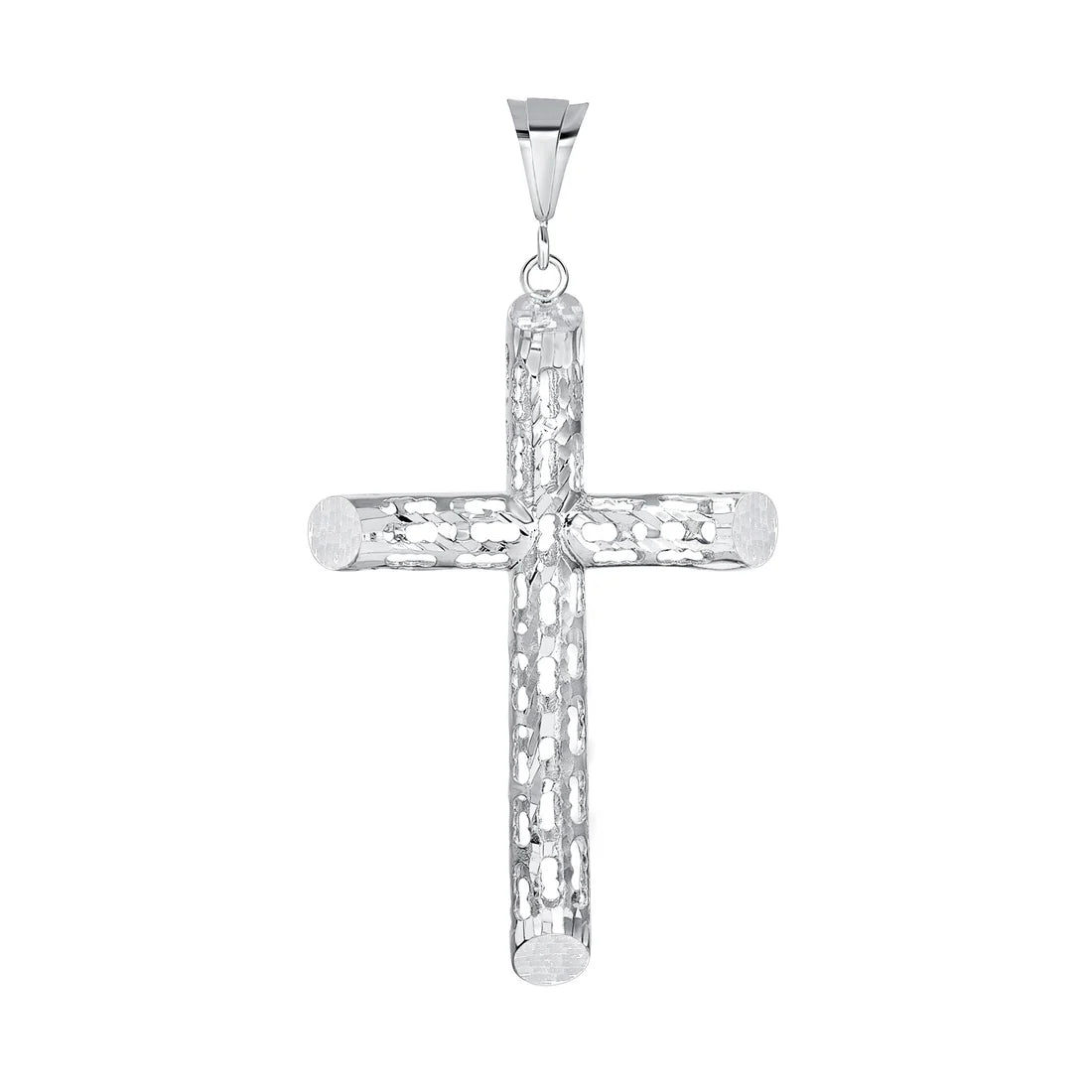 Silver 925 Tube Filigree Cross Pendant